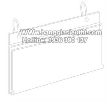 Kẹp tem nhựa cài giá có khuy bấm kt 5.5 x 10cm