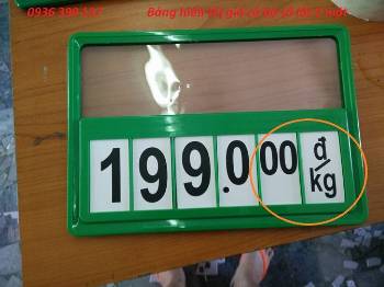 KHUNG BẢNG GIÁ QUẦY RAU